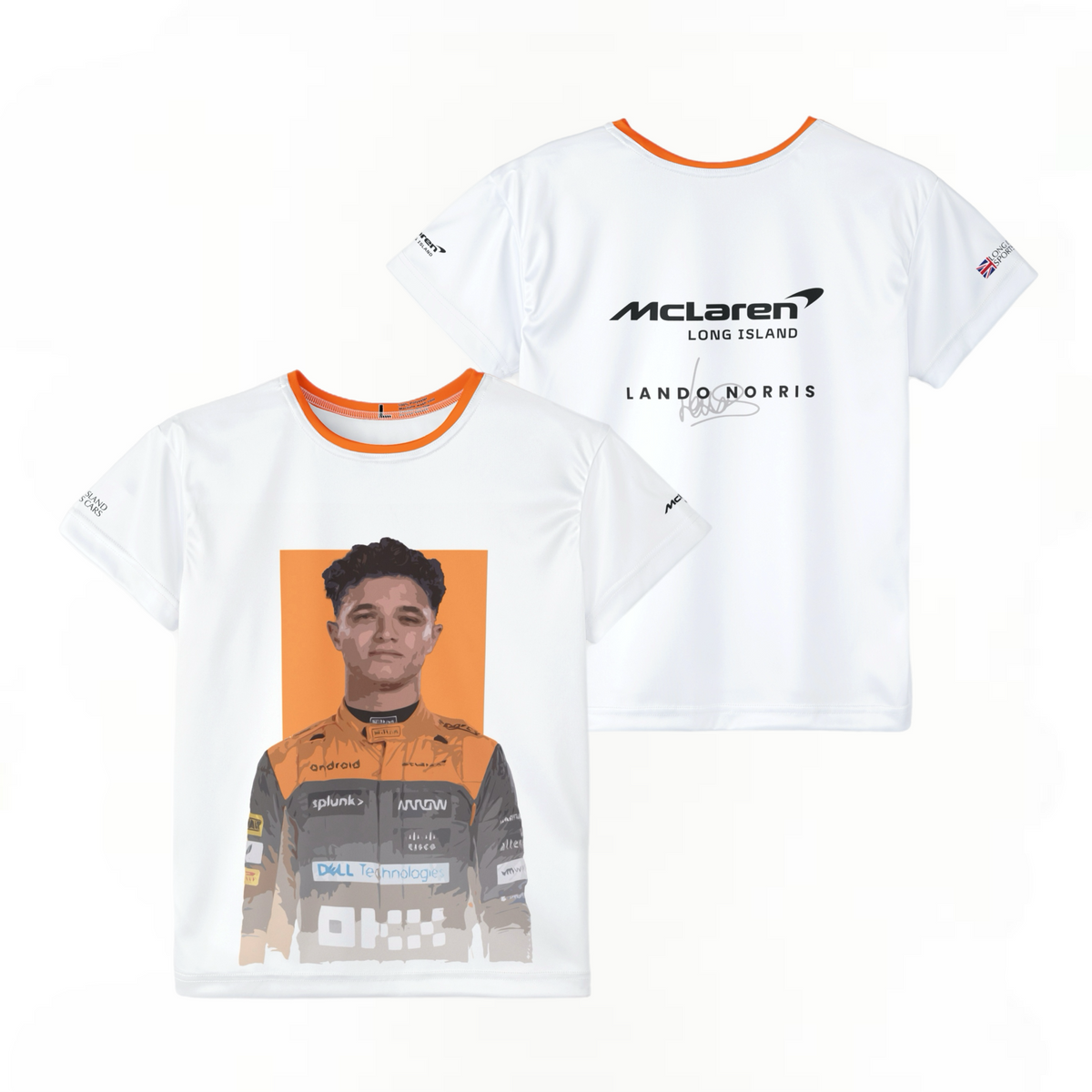 Kids Sports Jersey - Lando Norris Formula 1 inspired Design for Young Speed Enthusiasts