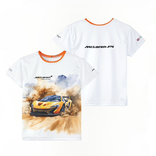 Kids Sports Jersey - McLaren P1 Design for Young Speed Enthusiasts