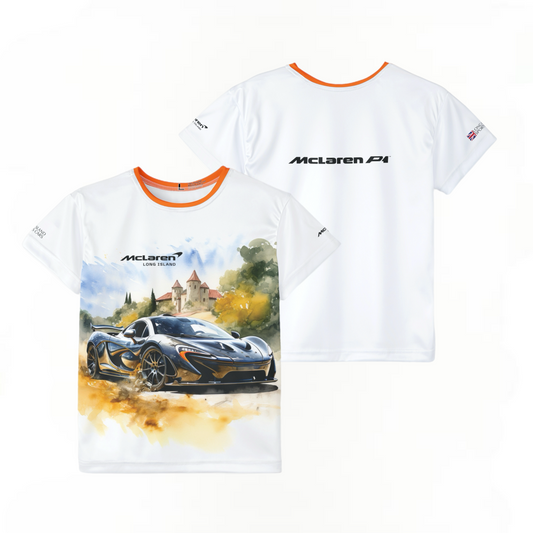 Kids Sports Jersey - McLaren P1 Design for Young Speed Enthusiasts