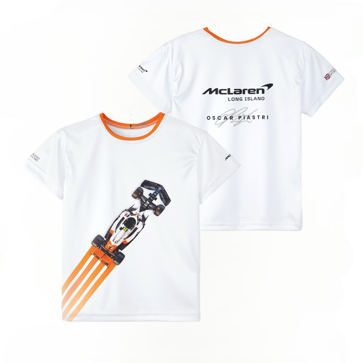 Kids Sports Jersey - Oscar Piastri Formula 1 inspired Design for Young Speed Enthusiasts