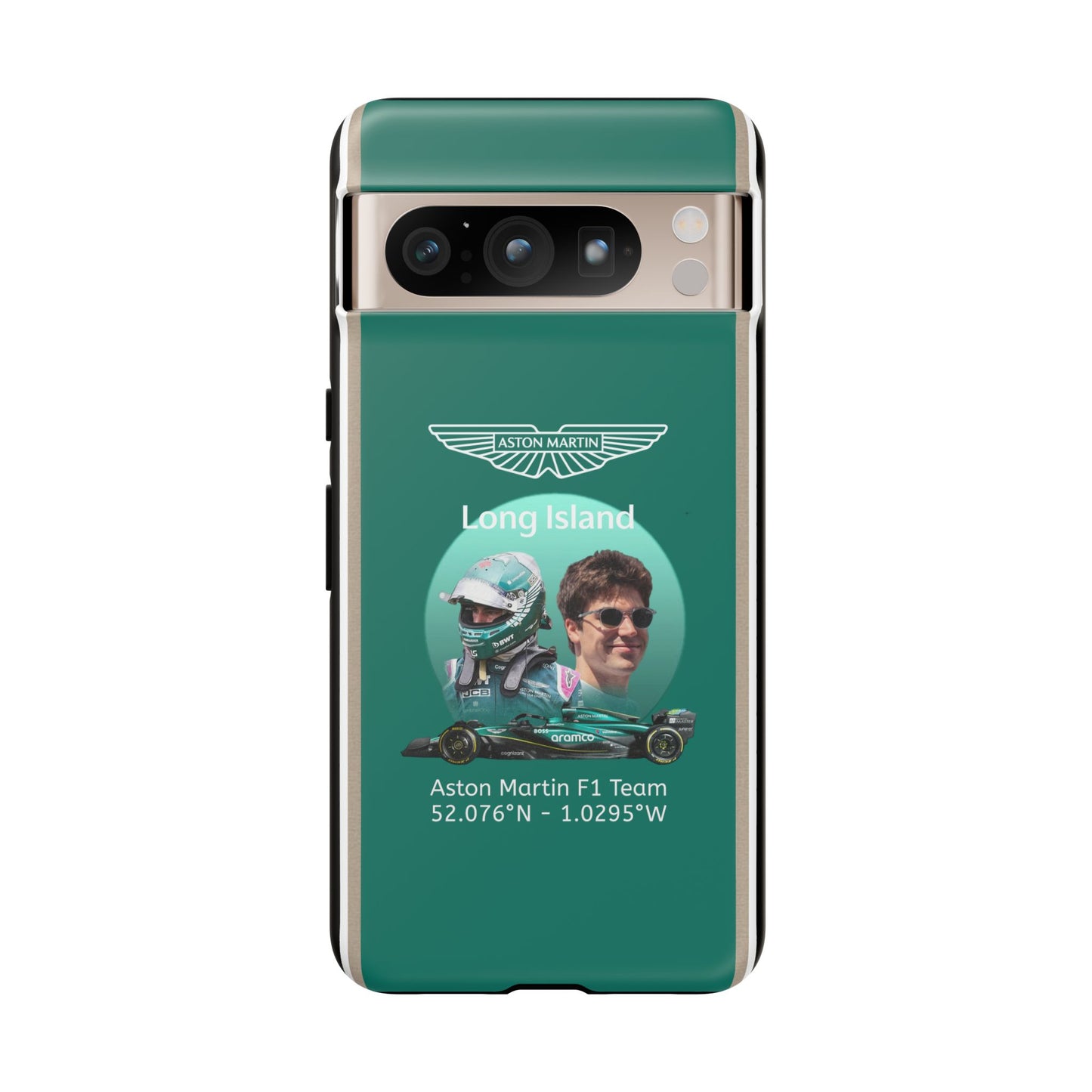 Aston Martin Long Island F1 inspired Lance Stroll Impact-Resistant Phone Case - Sleek & Stylish