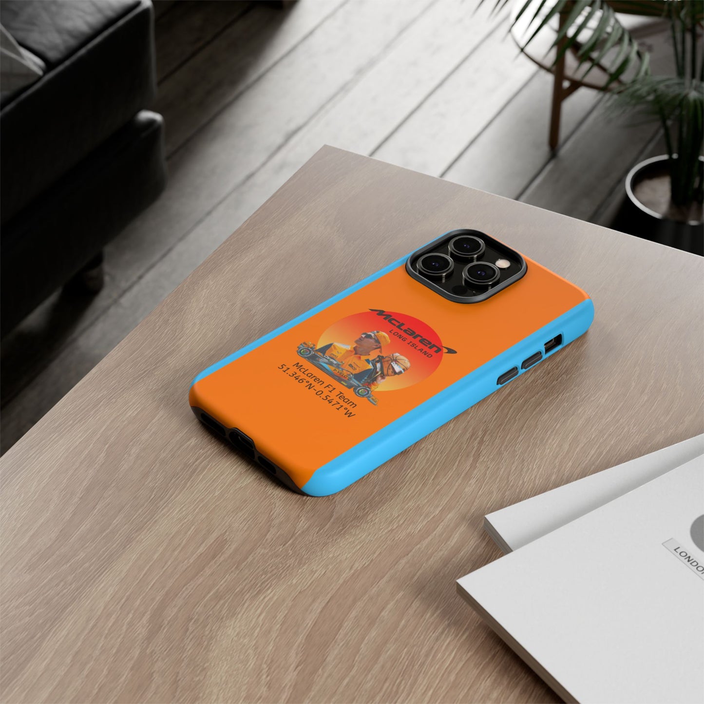 McLaren Long Island McLaren F1 inspired Lando Norris Impact-Resistant Phone Case - Sleek & Stylish