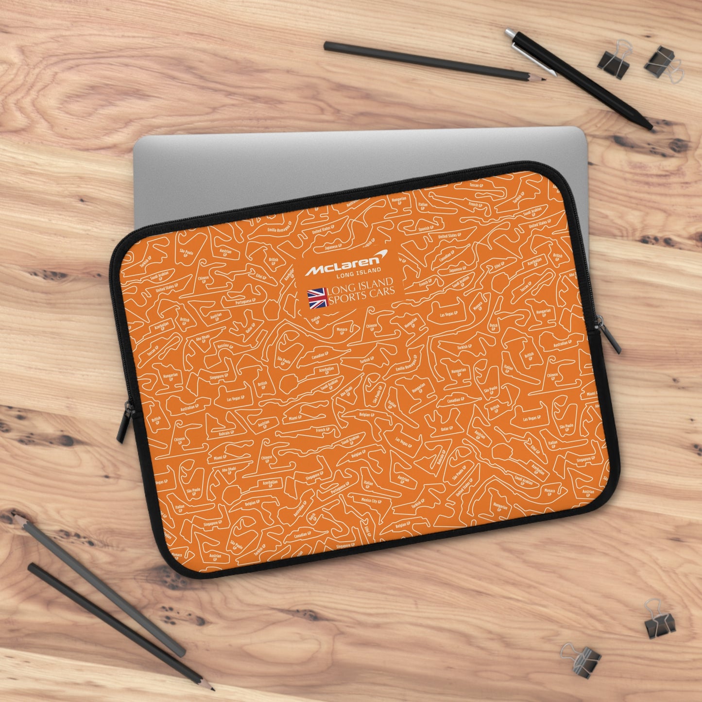 Long Island Sports Cars |McLaren Long Island | F1 Racetrack Laptop Sleeve