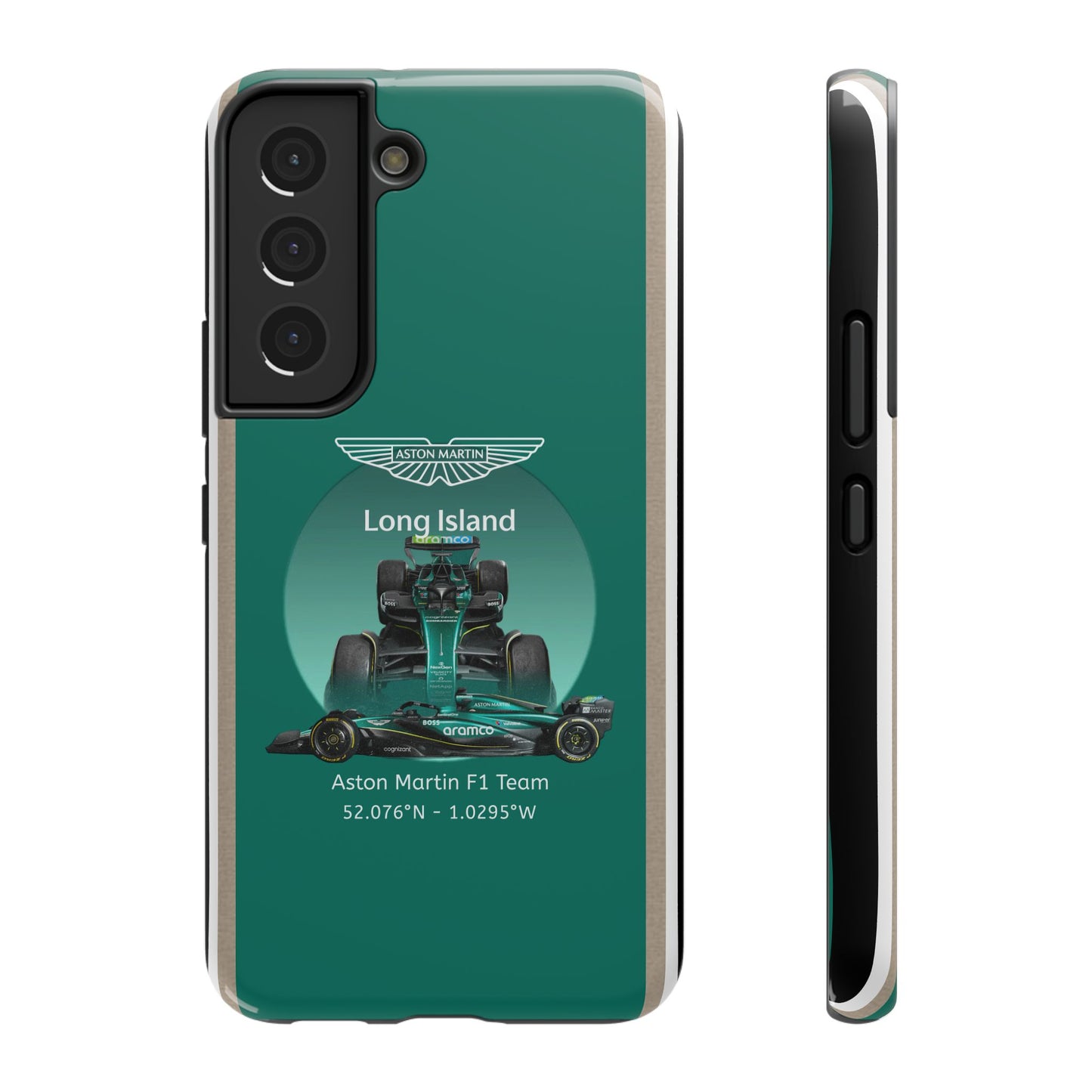 Aston Martin Long Island Formula 1 inspired Impact-Resistant Phone Case - Sleek & Stylish