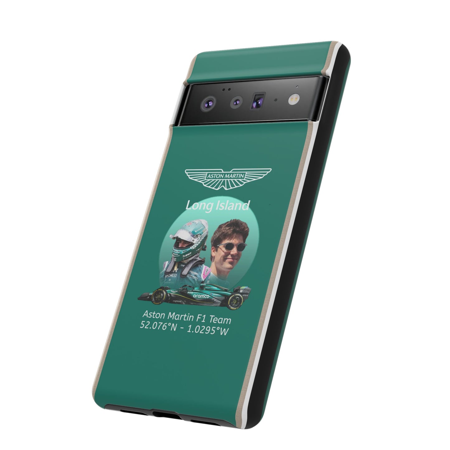 Aston Martin Long Island F1 inspired Lance Stroll Impact-Resistant Phone Case - Sleek & Stylish