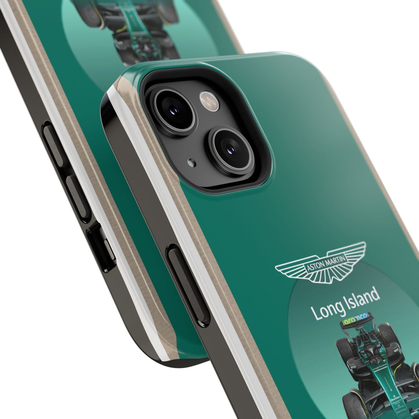 Aston Martin Long Island Formula 1 inspired Impact-Resistant Phone Case - Sleek & Stylish