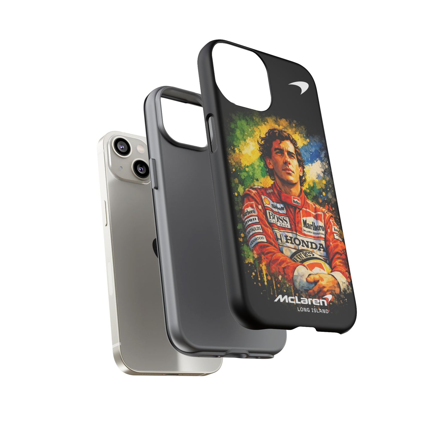McLaren Long Island "Always Senna" Ayrton Senna Inspired Impact-Resistant Phone Case | Durable Protection for Car Enthusiasts