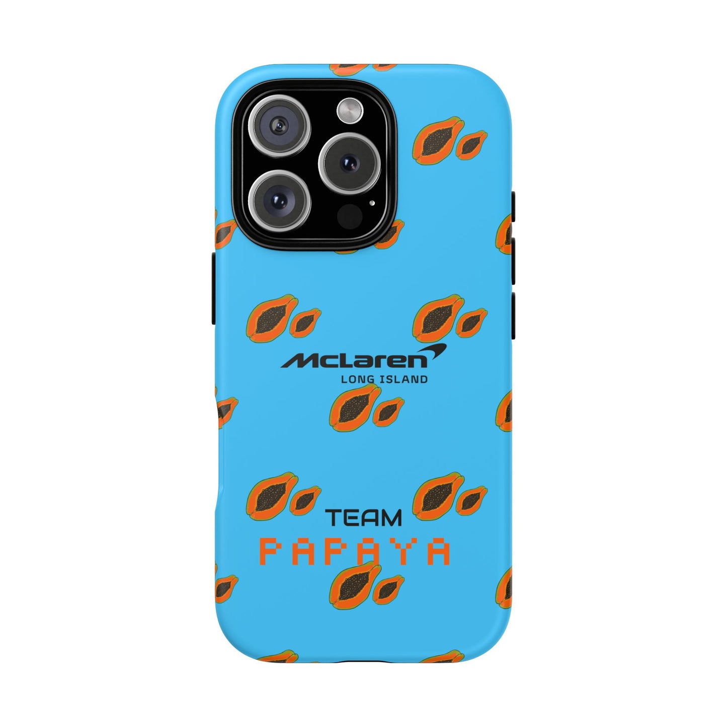 McLaren Long Island Team Papaya Impact-Resistant Phone Case - Sleek & Stylish