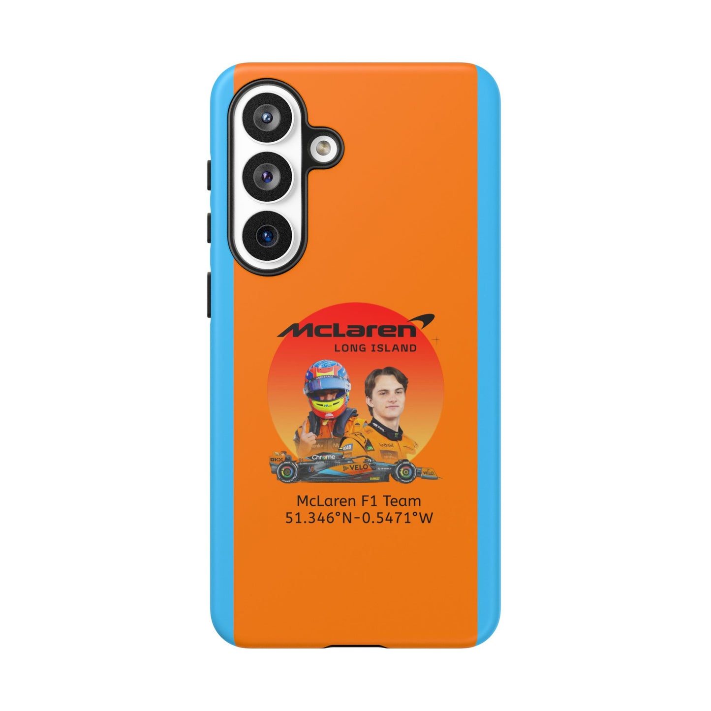 McLaren Long Island McLaren F1 inspired Oscar Piastri Impact-Resistant Phone Case - Sleek & Stylish