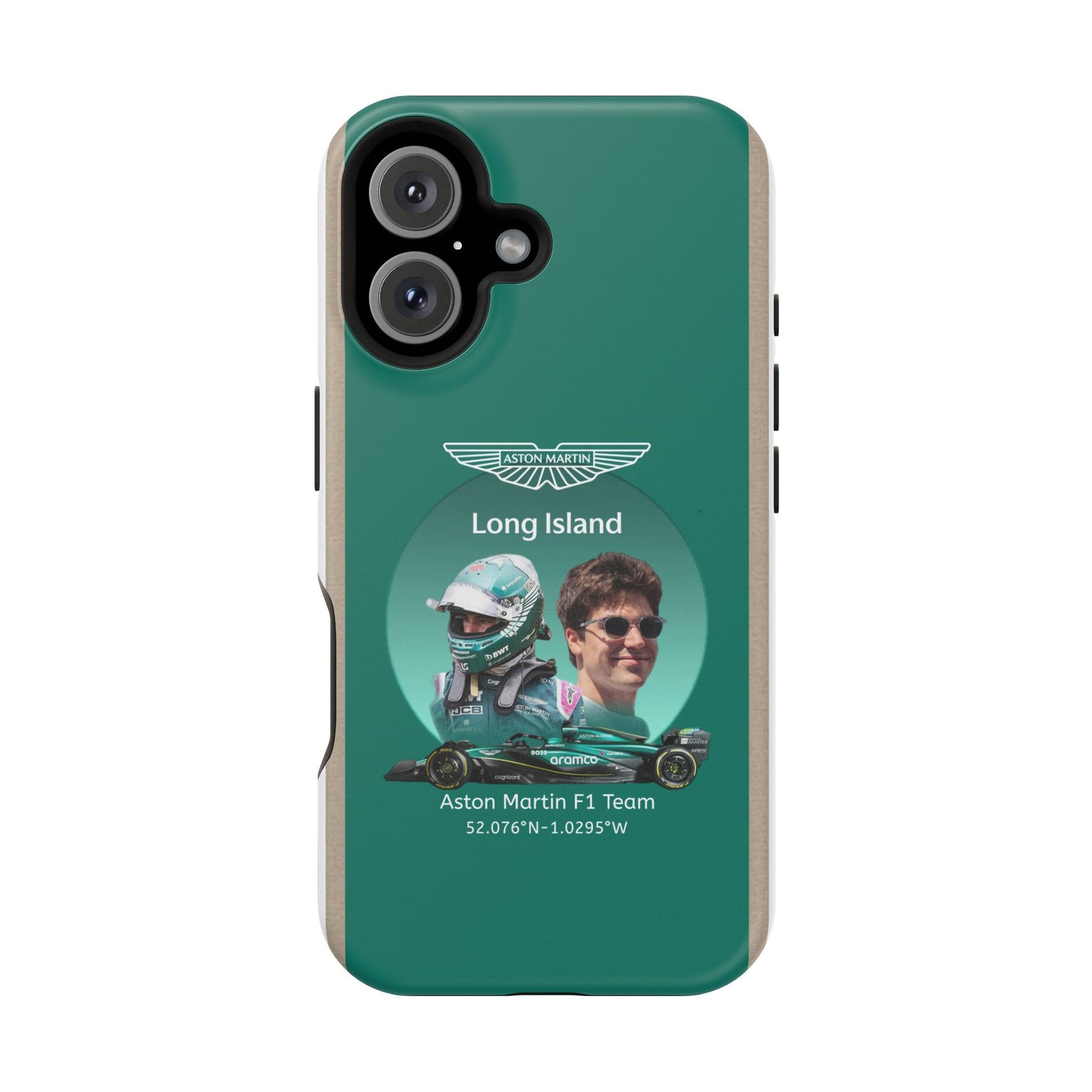 Aston Martin Long Island F1 inspired Lance Stroll Impact-Resistant Phone Case - Sleek & Stylish