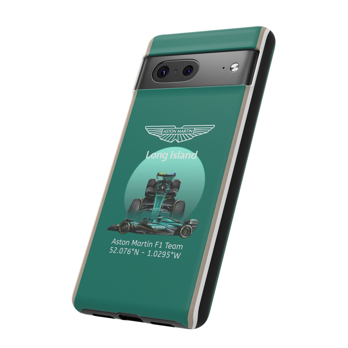 Aston Martin Long Island Formula 1 inspired Impact-Resistant Phone Case - Sleek & Stylish