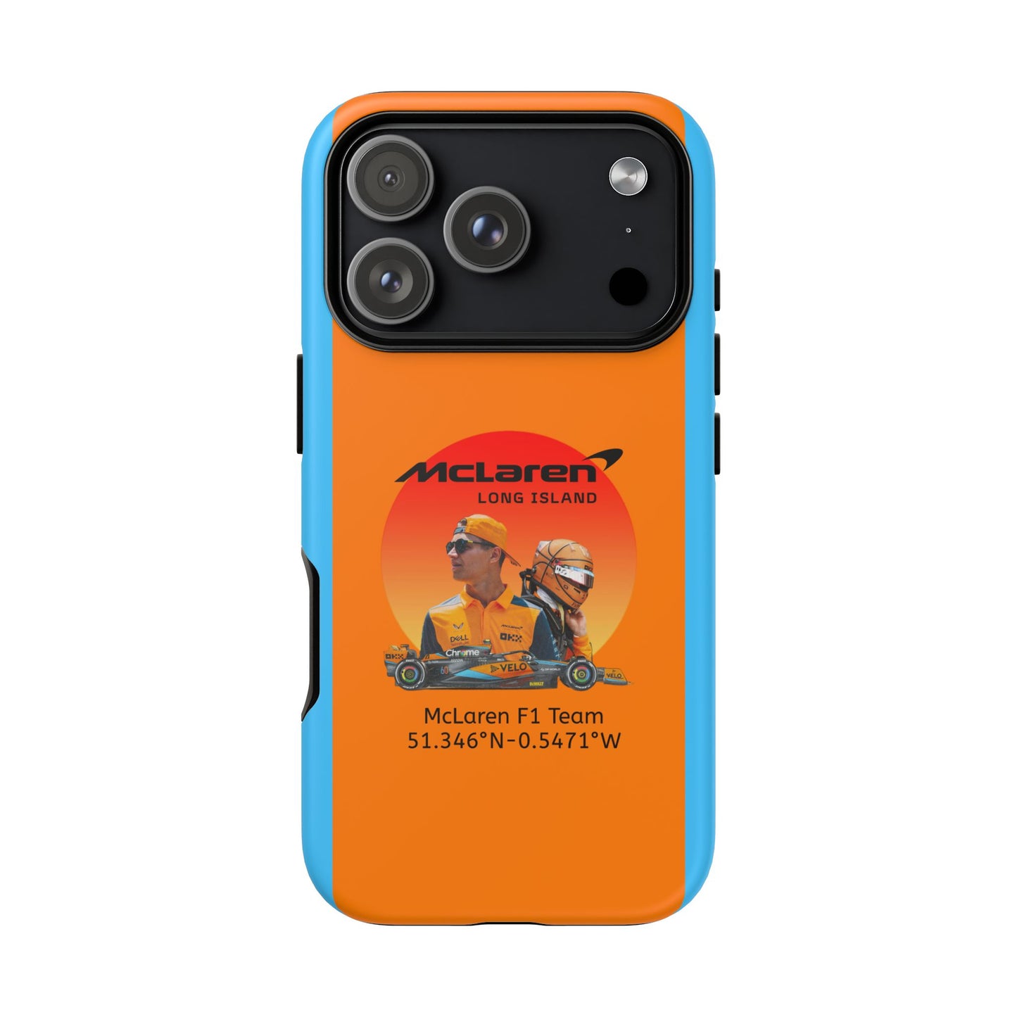 McLaren Long Island McLaren F1 inspired Lando Norris Impact-Resistant Phone Case - Sleek & Stylish