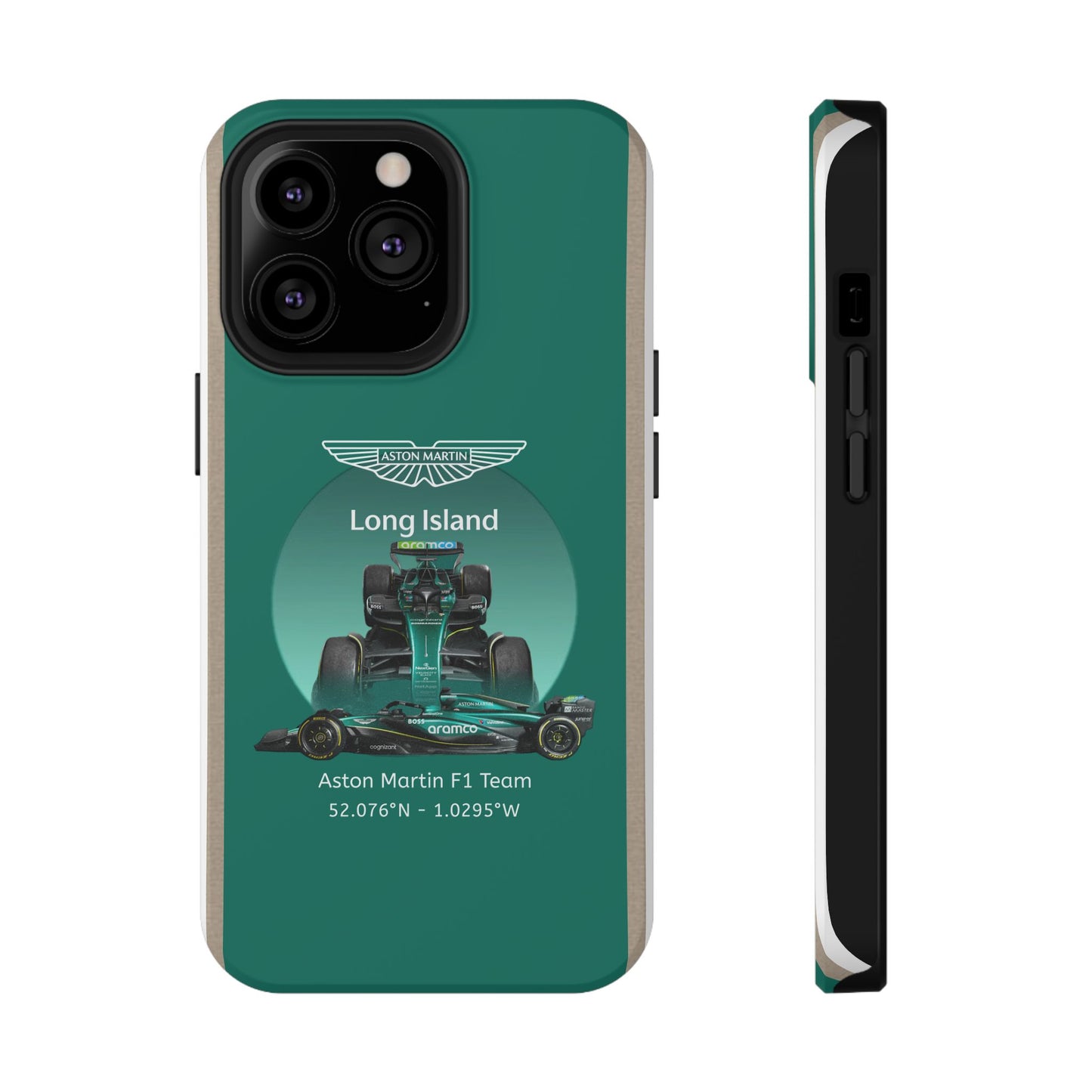 Aston Martin Long Island Formula 1 inspired Impact-Resistant Phone Case - Sleek & Stylish