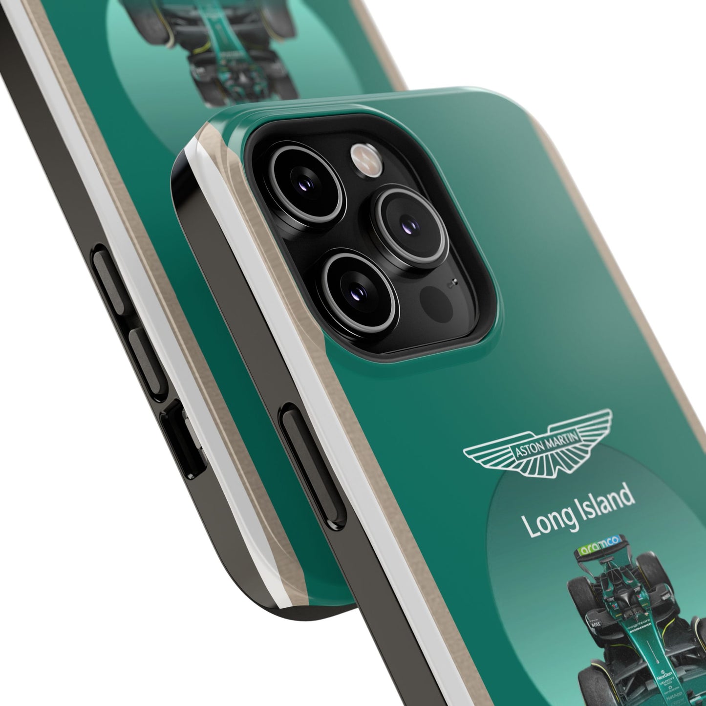 Aston Martin Long Island Formula 1 inspired Impact-Resistant Phone Case - Sleek & Stylish