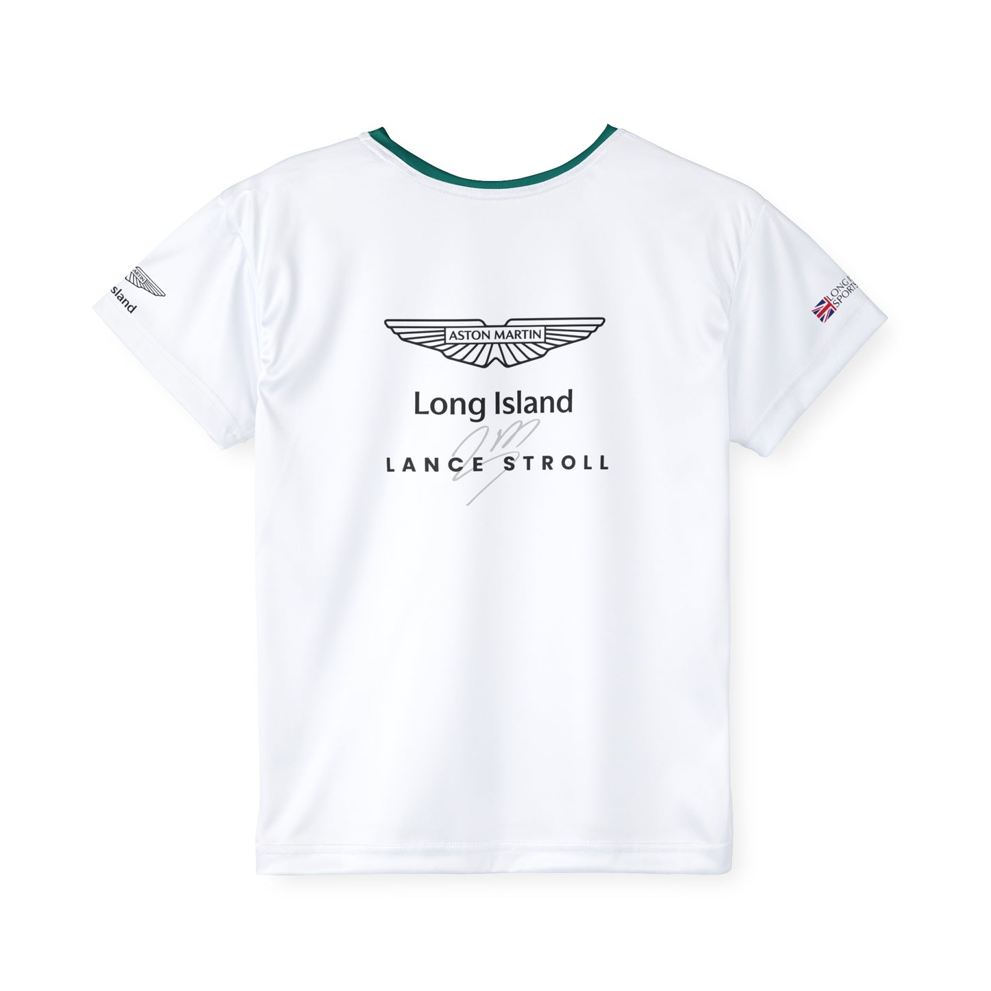 Kids Sports Jersey - Lance Stroll Formula 1 inspired Design for Young Speed Enthusiasts