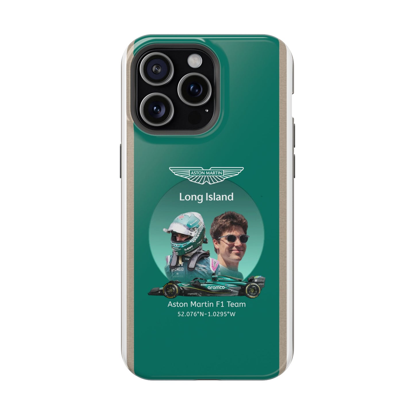 Aston Martin Long Island F1 inspired Lance Stroll Impact-Resistant Phone Case - Sleek & Stylish