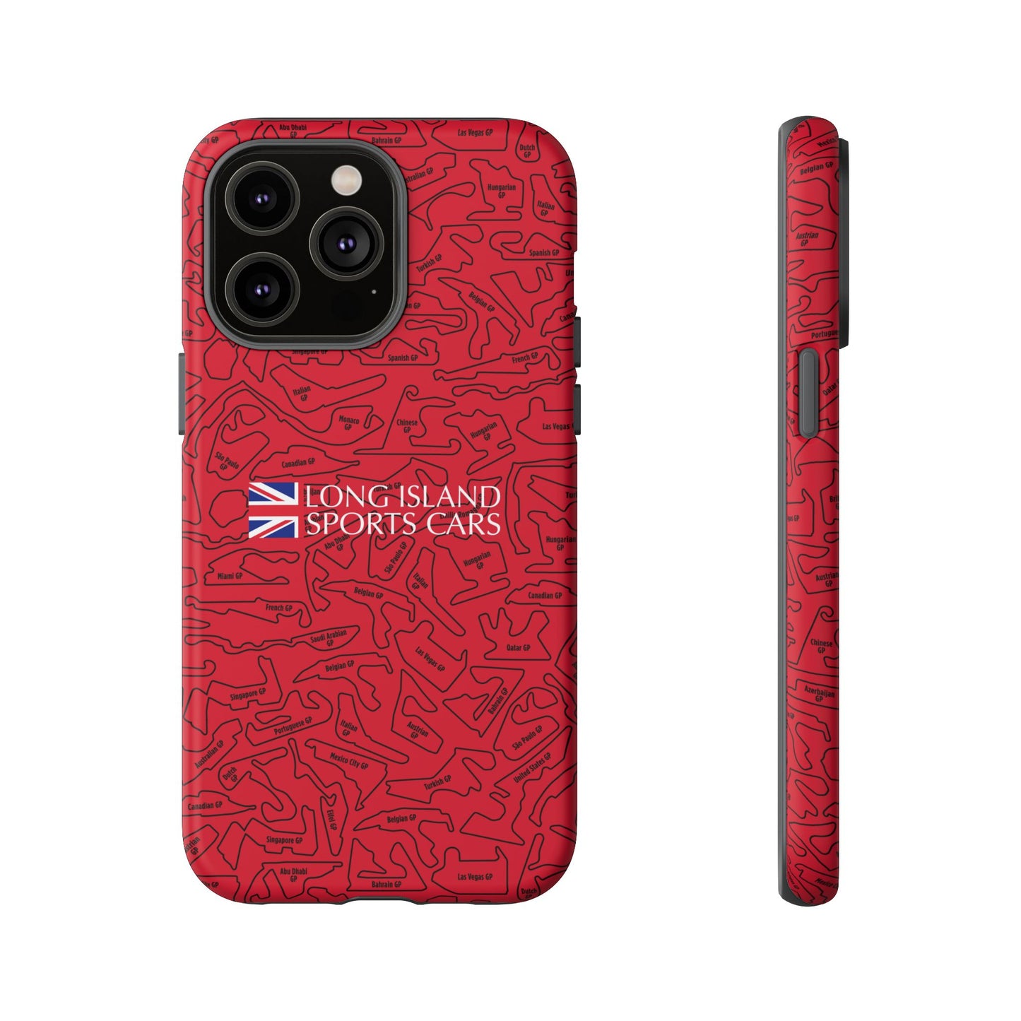 Long Island Sports Cars F1 race Track Inspired Impact-Resistant Phone Case