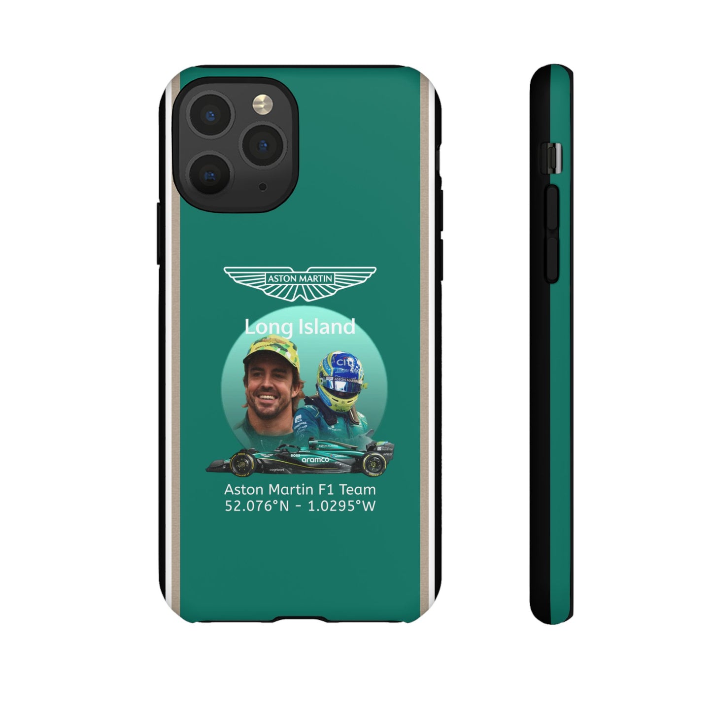 Aston Martin Long Island F1 inspired Fernando Alonso Impact-Resistant Phone Case - Sleek & Stylish