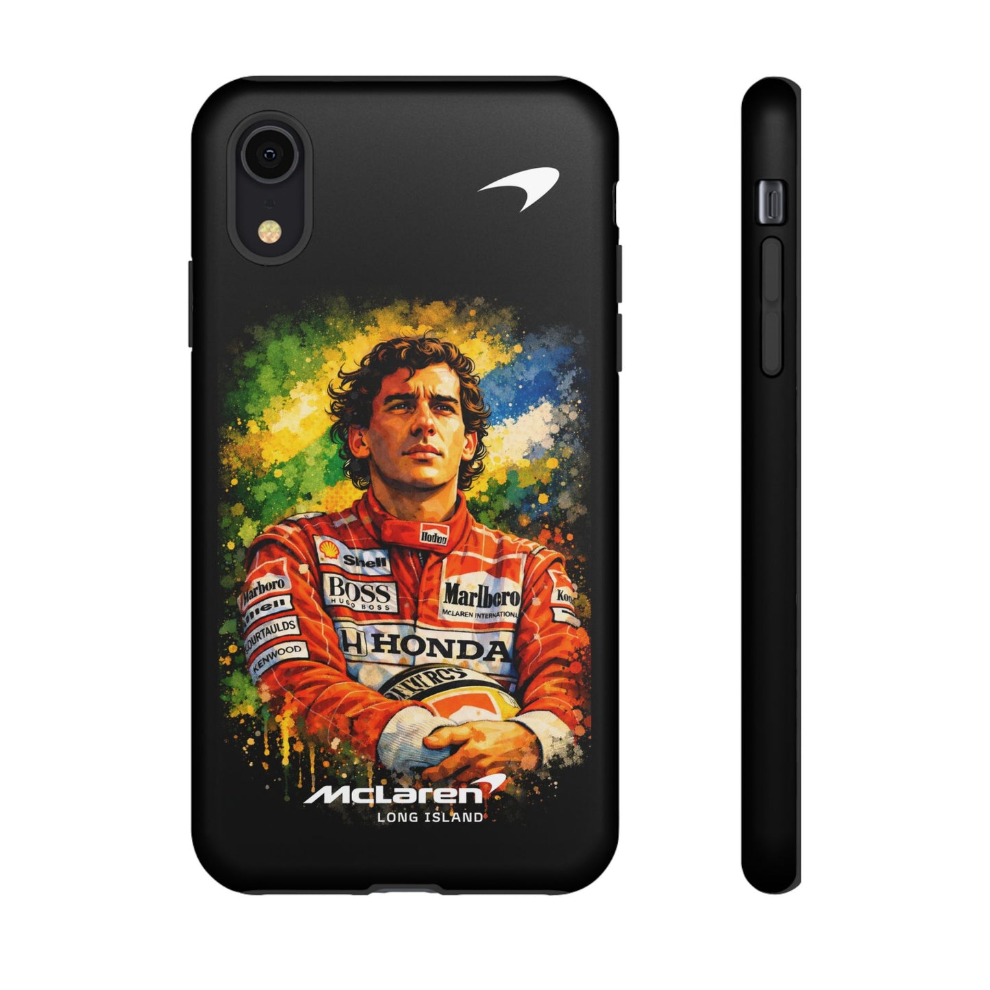 McLaren Long Island "Always Senna" Ayrton Senna Inspired Impact-Resistant Phone Case | Durable Protection for Car Enthusiasts