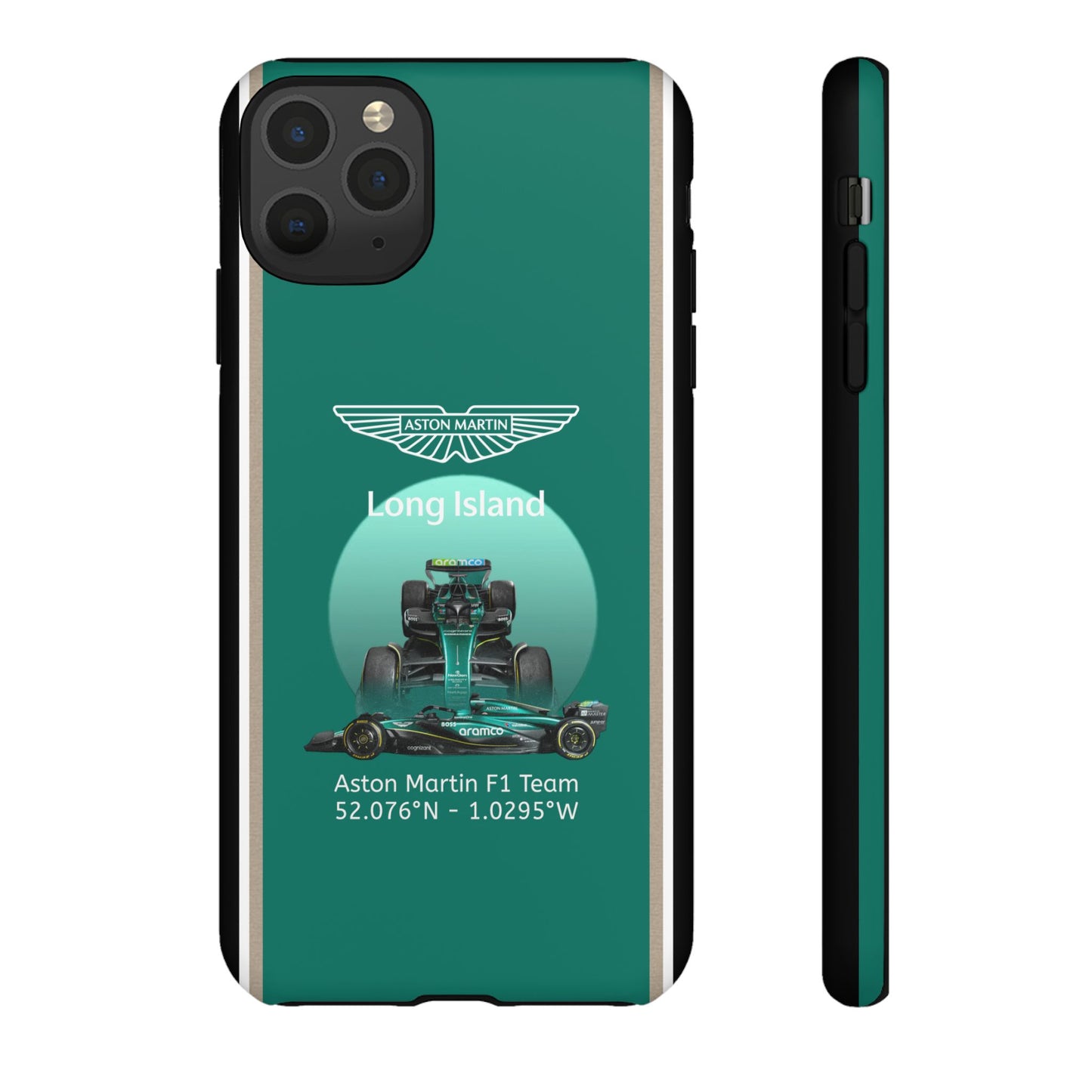 Aston Martin Long Island Formula 1 inspired Impact-Resistant Phone Case - Sleek & Stylish