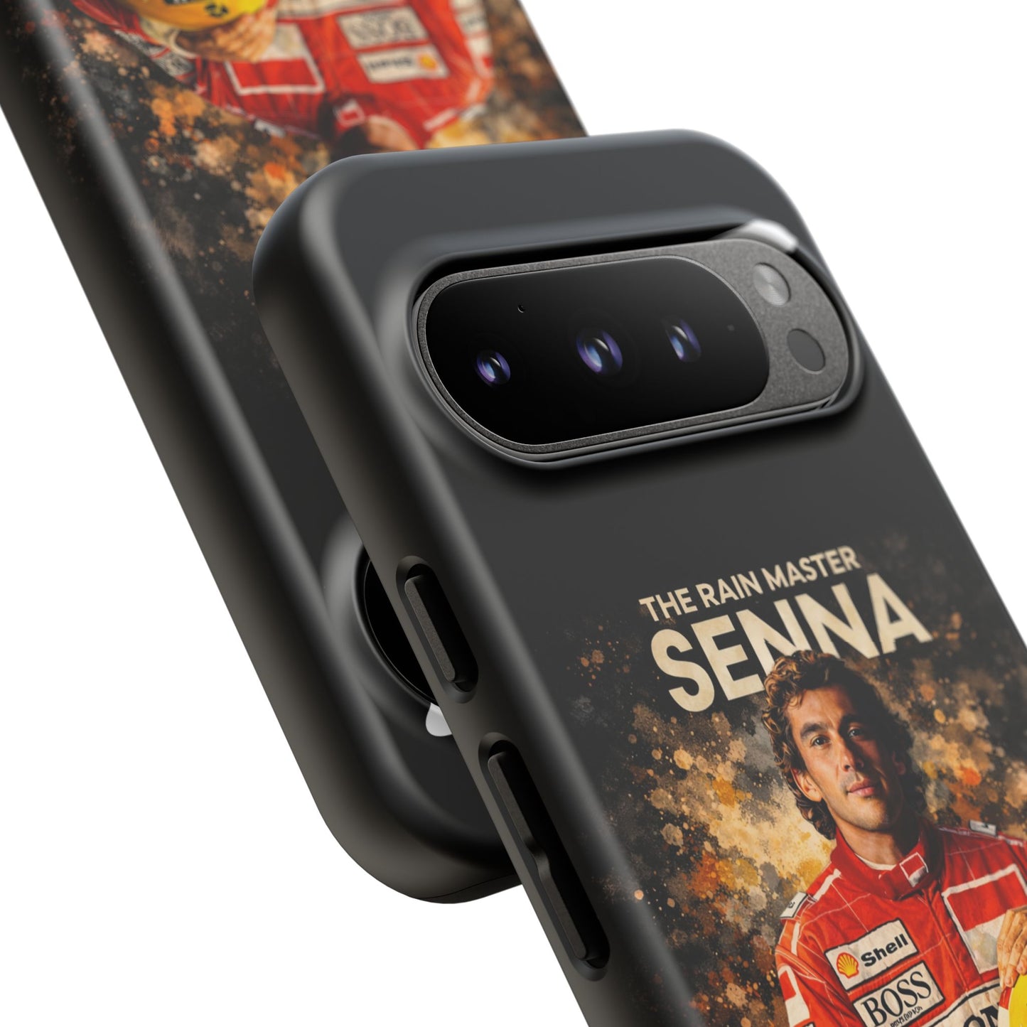 McLaren Long Island “The Rain Master” Ayrton Senna Inspired Impact-Resistant Phone Case | Durable Protection for Car Enthusiasts