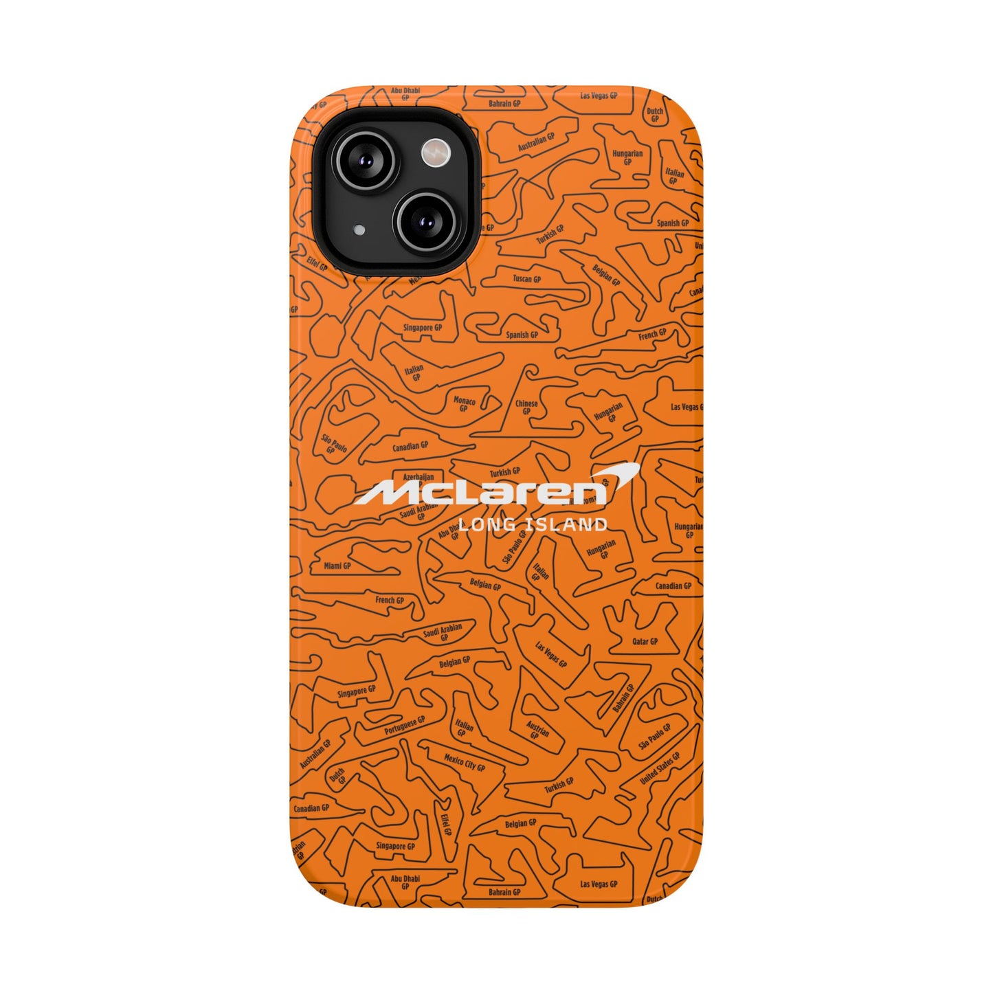 McLaren Long Island F1 race Track Inspired Impact-Resistant Phone Case