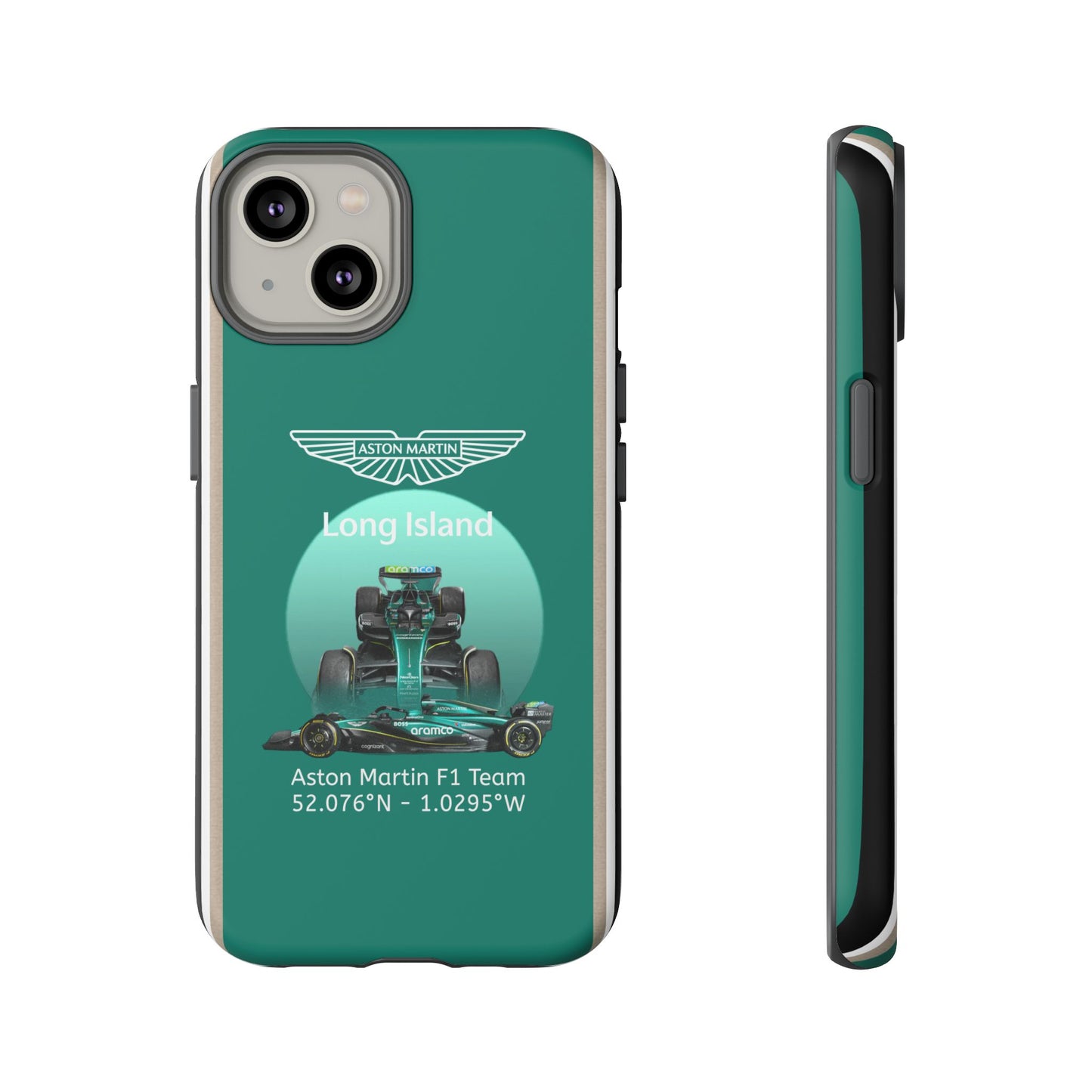 Aston Martin Long Island Formula 1 inspired Impact-Resistant Phone Case - Sleek & Stylish
