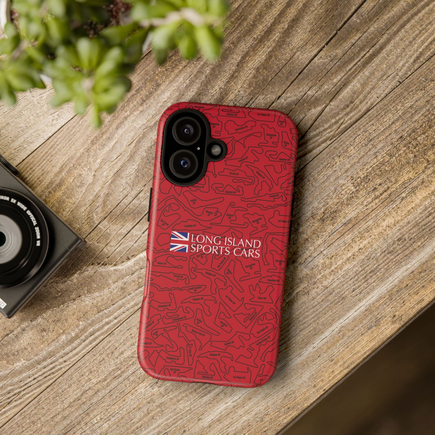 Long Island Sports Cars F1 race Track Inspired Impact-Resistant Phone Case