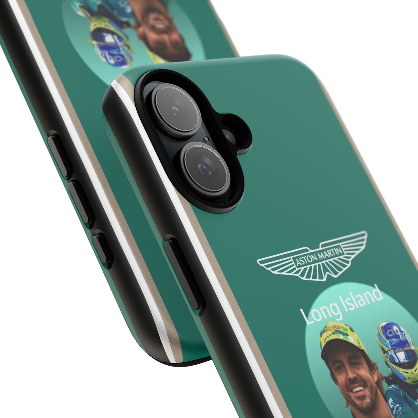 Aston Martin Long Island F1 inspired Fernando Alonso Impact-Resistant Phone Case - Sleek & Stylish