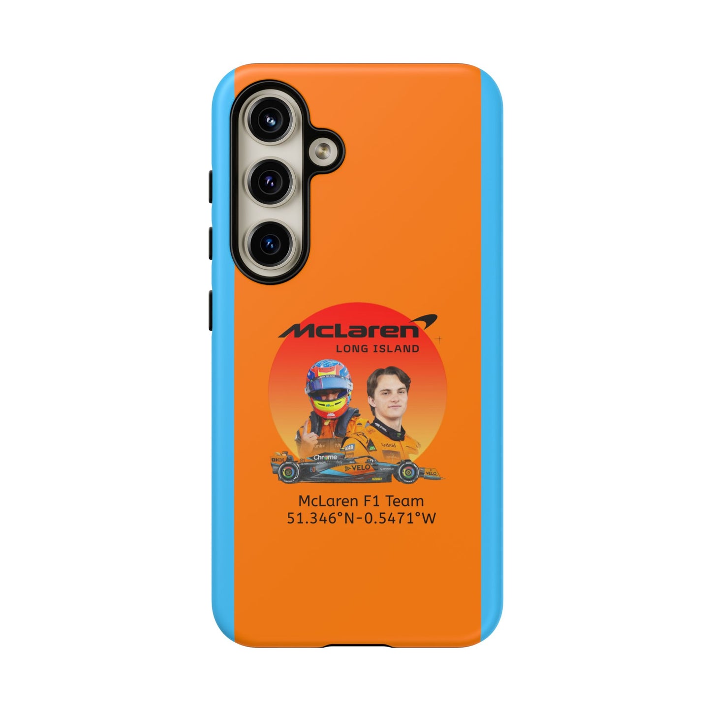 McLaren Long Island McLaren F1 inspired Oscar Piastri Impact-Resistant Phone Case - Sleek & Stylish