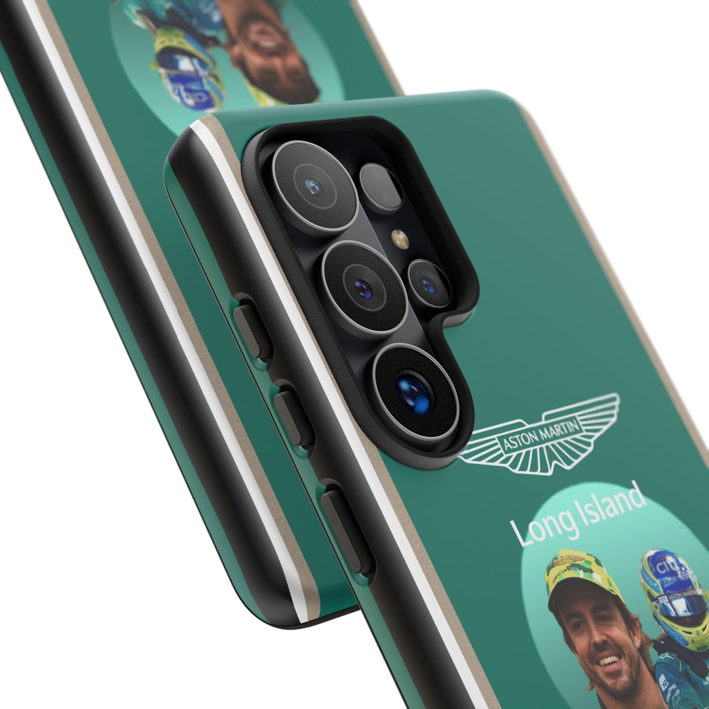 Aston Martin Long Island F1 inspired Fernando Alonso Impact-Resistant Phone Case - Sleek & Stylish