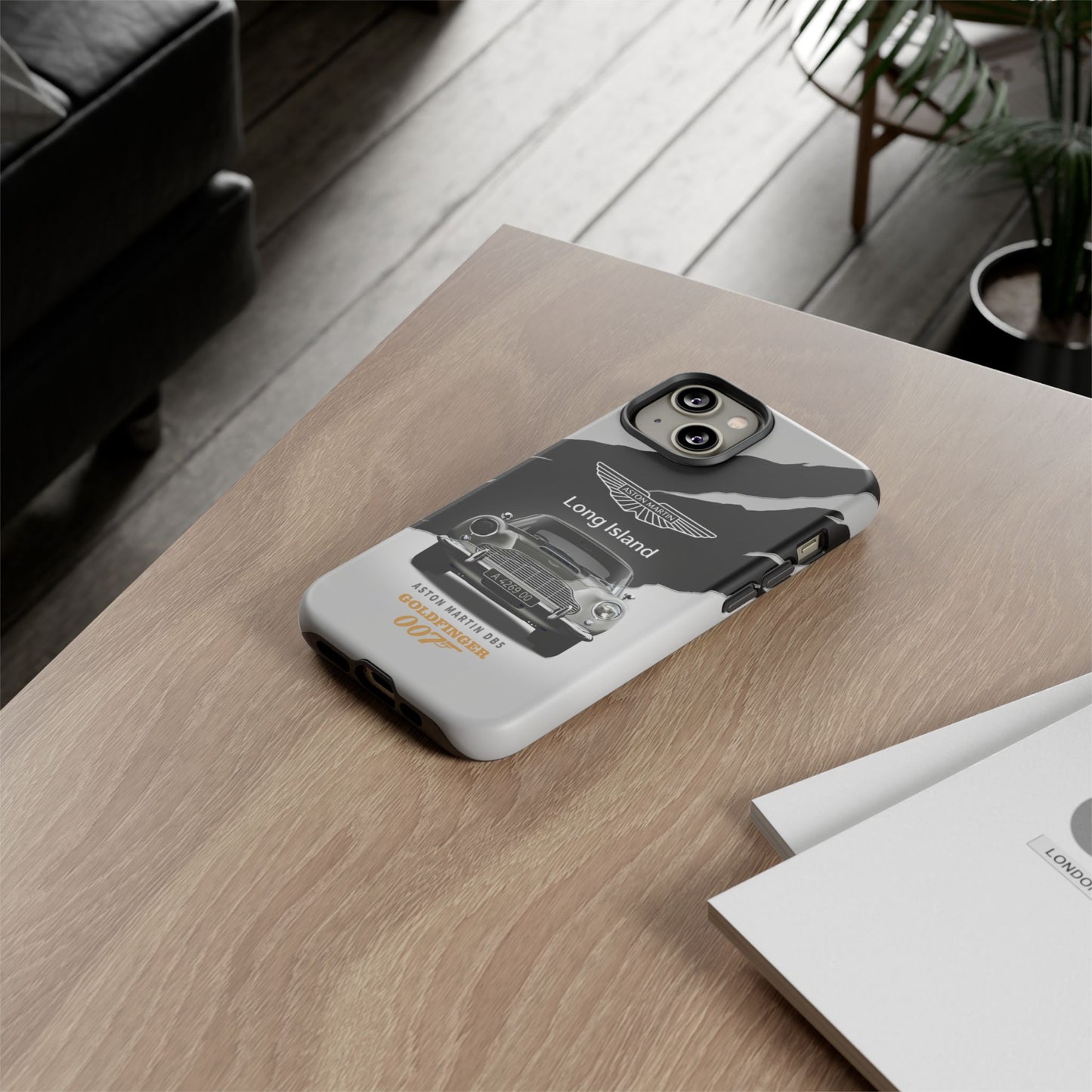 Aston Martin Long Island Phone Case Aston Martin DB5 Goldfinger 007 inspired Phone case (iPhone 8-17)