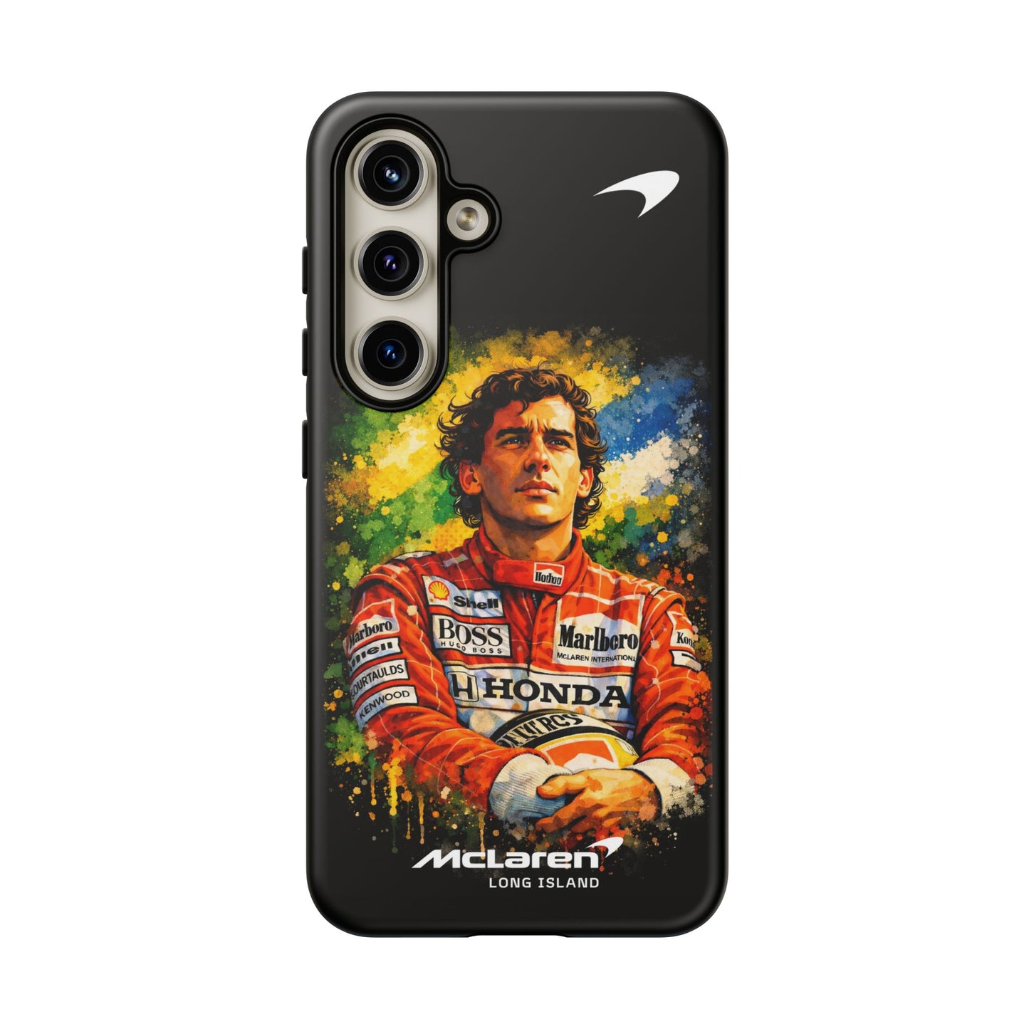 McLaren Long Island "Always Senna" Ayrton Senna Inspired Impact-Resistant Phone Case | Durable Protection for Car Enthusiasts