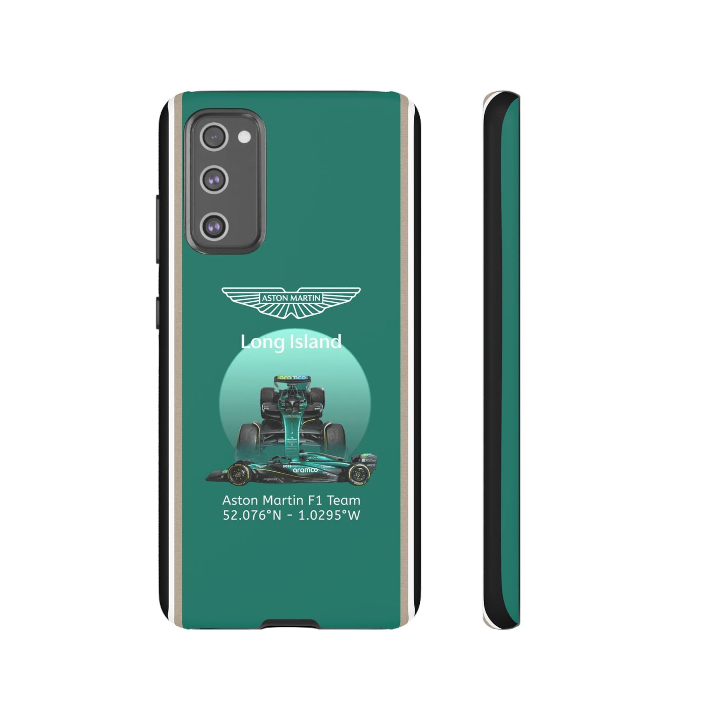 Aston Martin Long Island Formula 1 inspired Impact-Resistant Phone Case - Sleek & Stylish