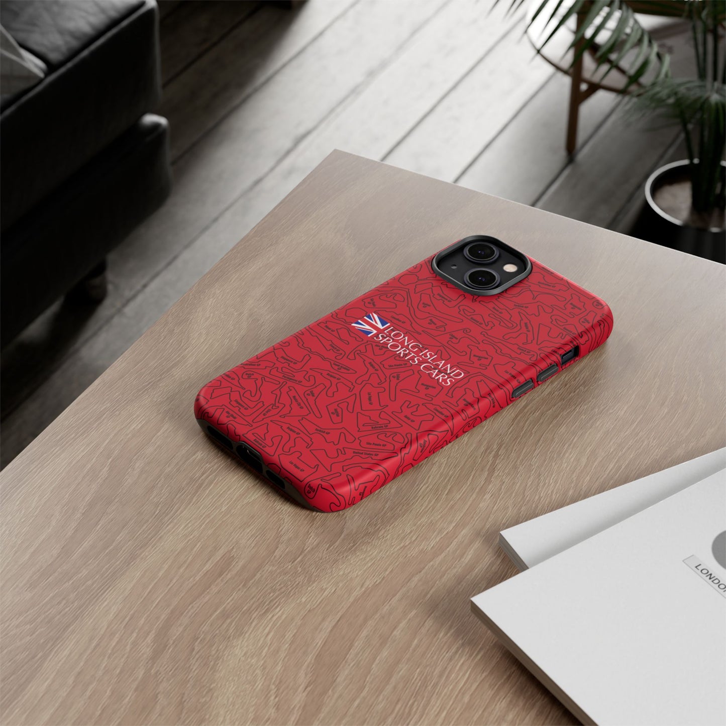 Long Island Sports Cars F1 race Track Inspired Impact-Resistant Phone Case