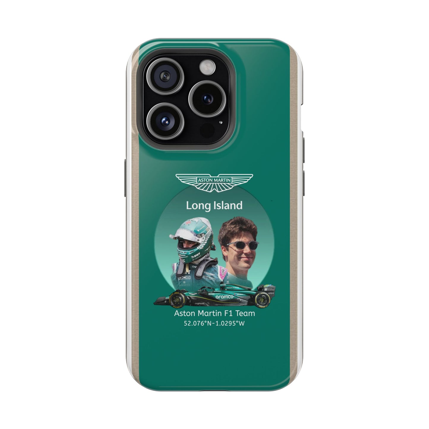 Aston Martin Long Island F1 inspired Lance Stroll Impact-Resistant Phone Case - Sleek & Stylish