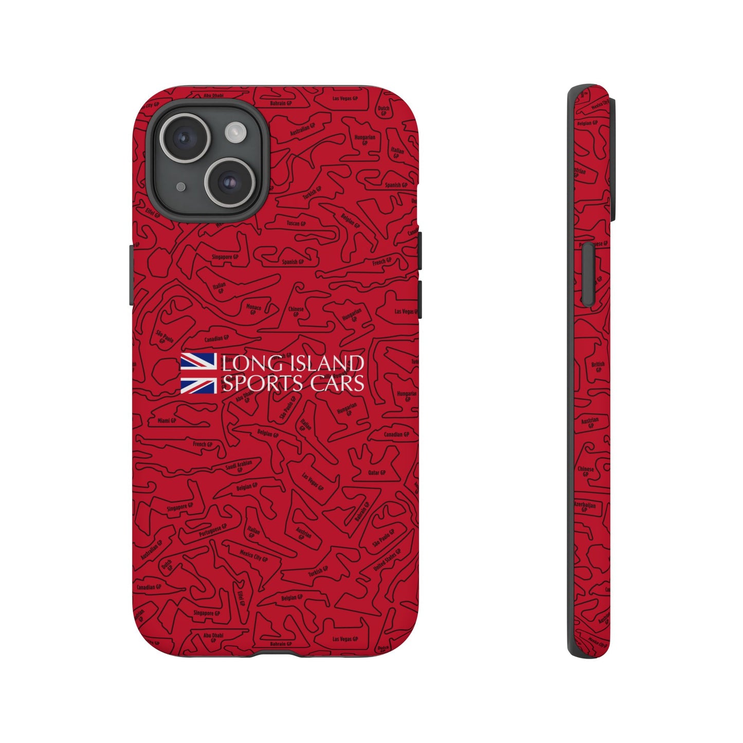 Long Island Sports Cars F1 race Track Inspired Impact-Resistant Phone Case