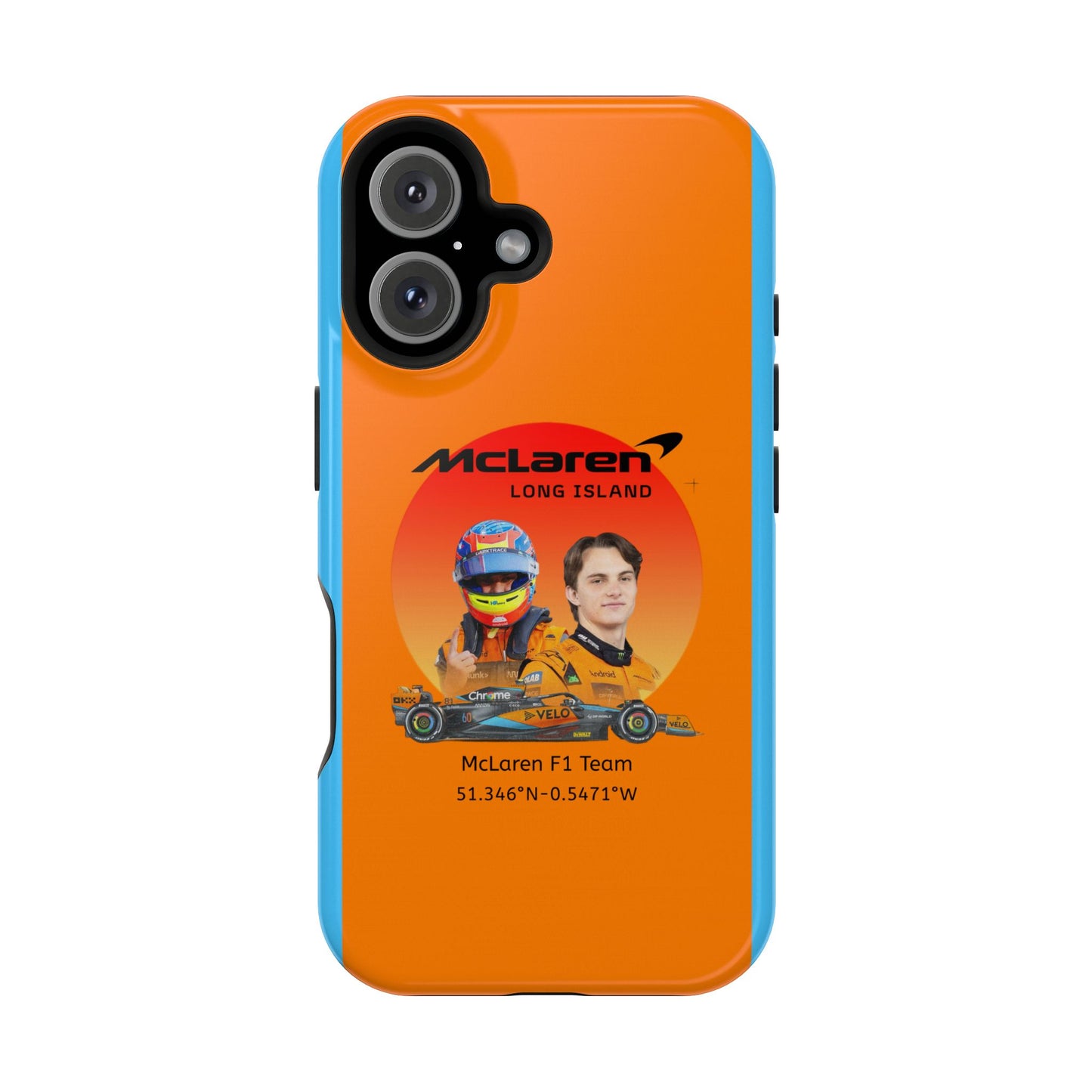 McLaren Long Island McLaren F1 inspired Oscar Piastri Impact-Resistant Phone Case - Sleek & Stylish