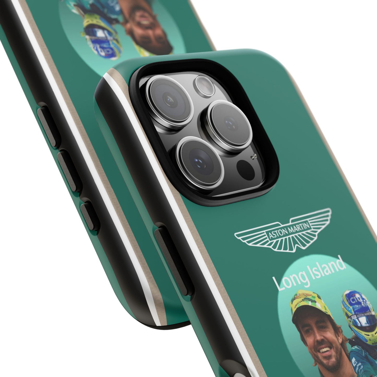 Aston Martin Long Island F1 inspired Fernando Alonso Impact-Resistant Phone Case - Sleek & Stylish