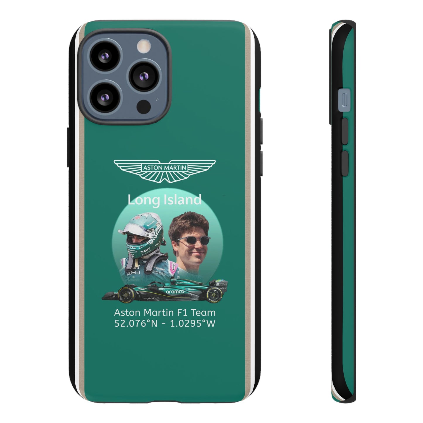 Aston Martin Long Island F1 inspired Lance Stroll Impact-Resistant Phone Case - Sleek & Stylish