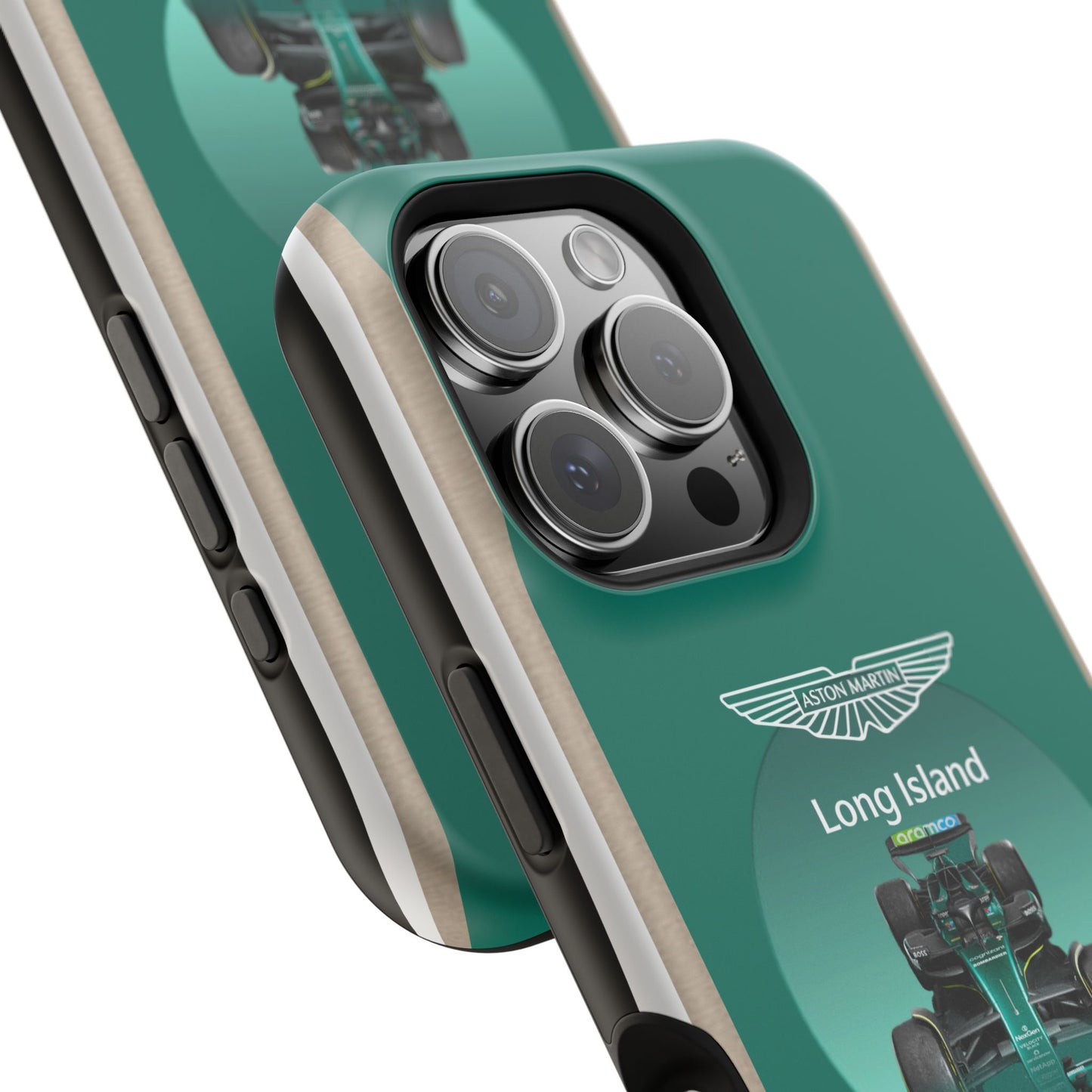 Aston Martin Long Island Formula 1 inspired Impact-Resistant Phone Case - Sleek & Stylish