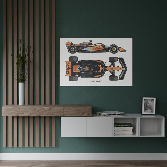 McLaren Long Island Formula 1 inspired Satin Poster