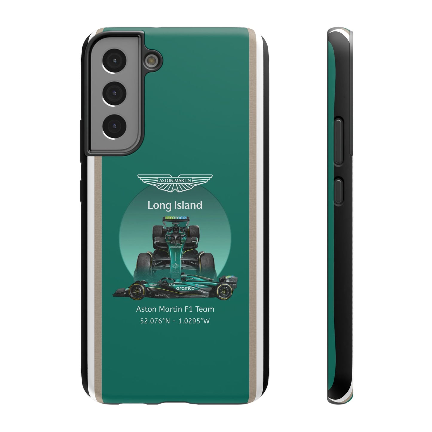 Aston Martin Long Island Formula 1 inspired Impact-Resistant Phone Case - Sleek & Stylish