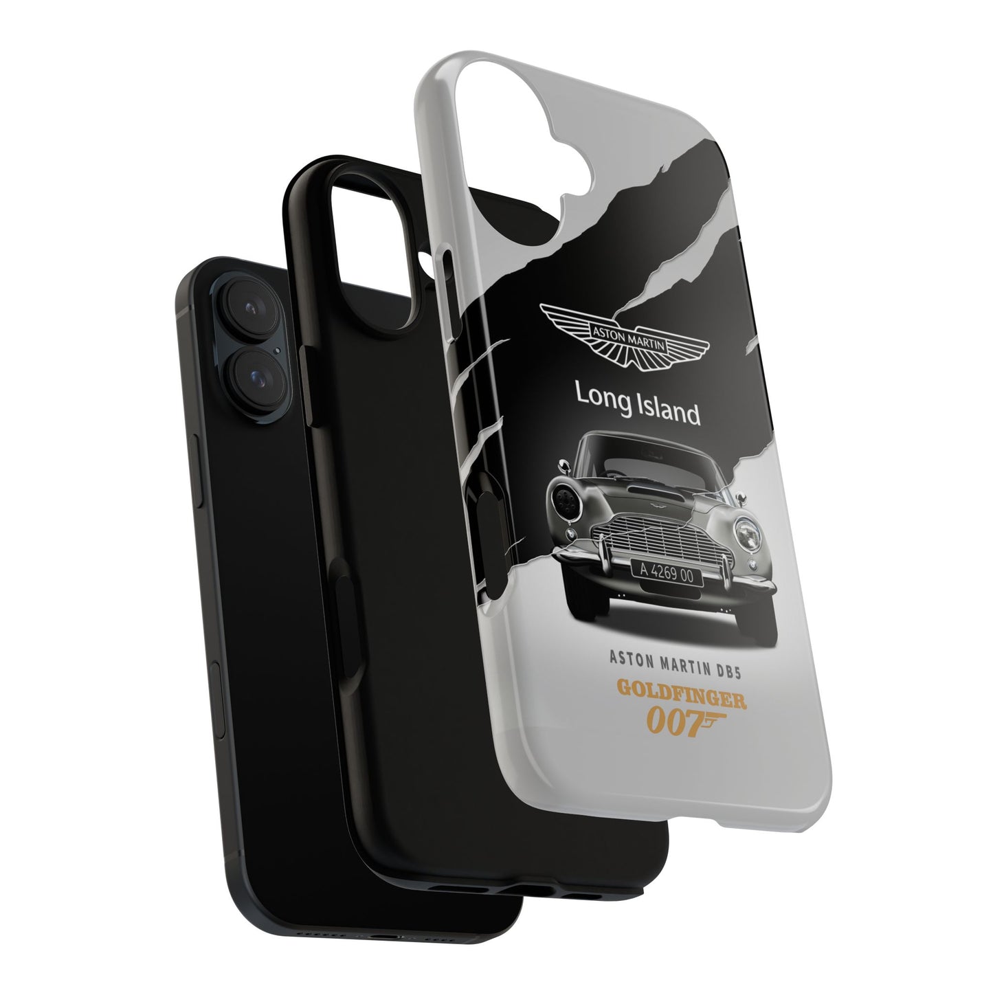 Aston Martin Long Island Phone Case Aston Martin DB5 Goldfinger 007 inspired Phone case (iPhone 8-17)
