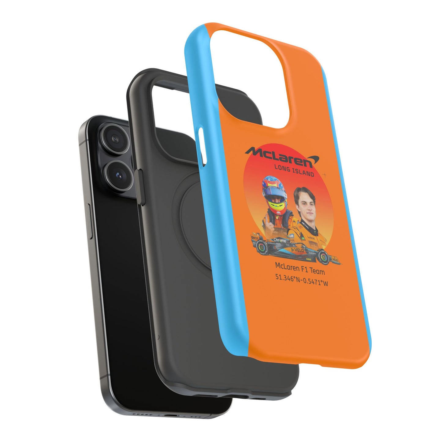 McLaren Long Island McLaren F1 inspired Oscar Piastri Impact-Resistant Phone Case - Sleek & Stylish