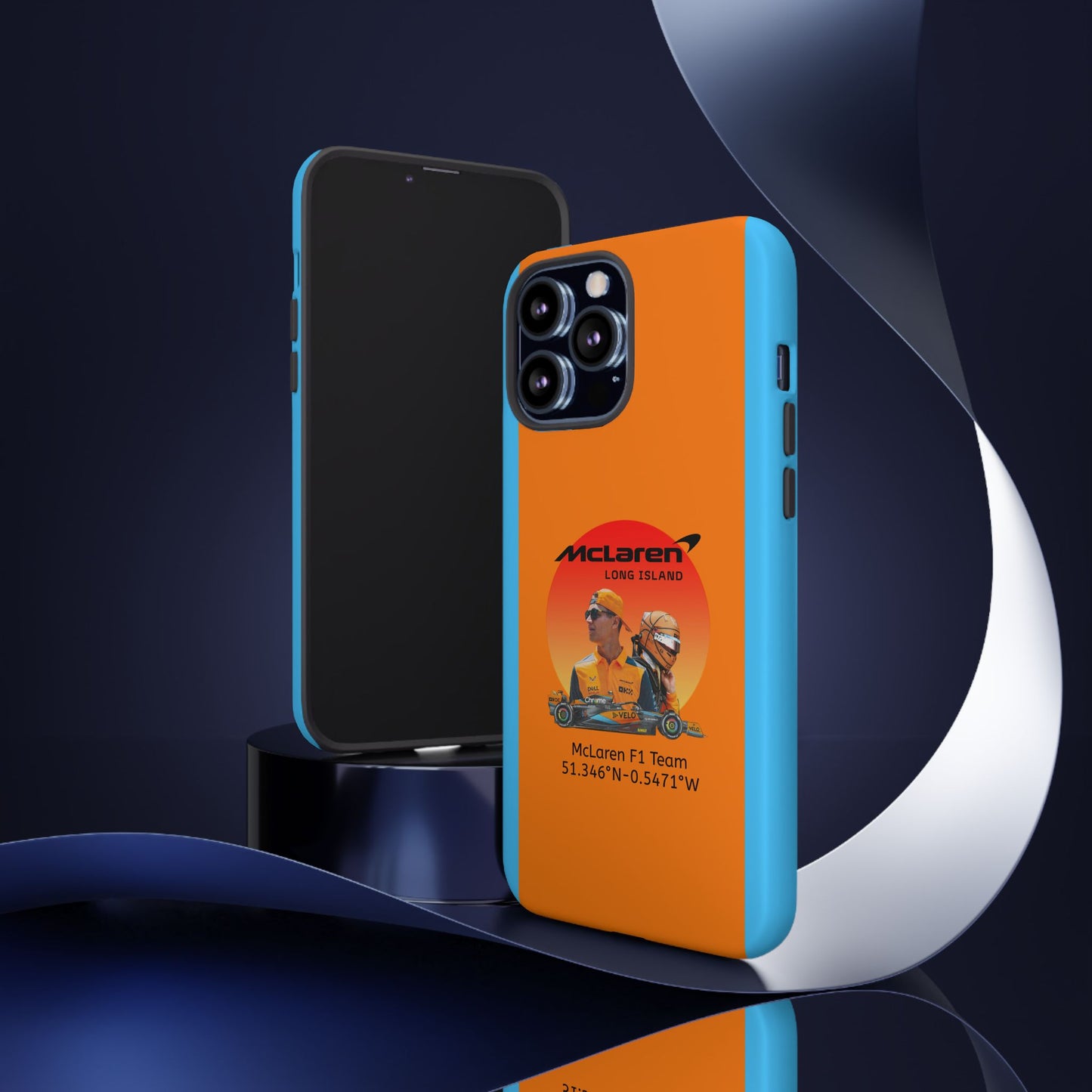 McLaren Long Island McLaren F1 inspired Lando Norris Impact-Resistant Phone Case - Sleek & Stylish