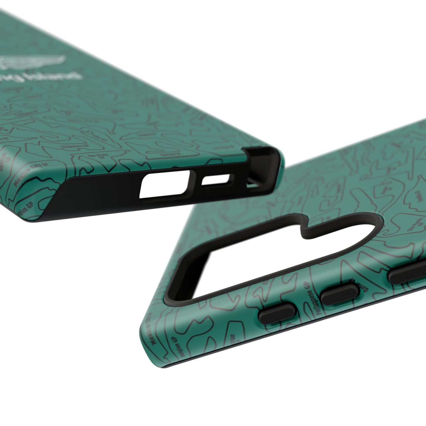 Aston Martin Long Island F1 race Track Inspired Impact-Resistant Phone Case