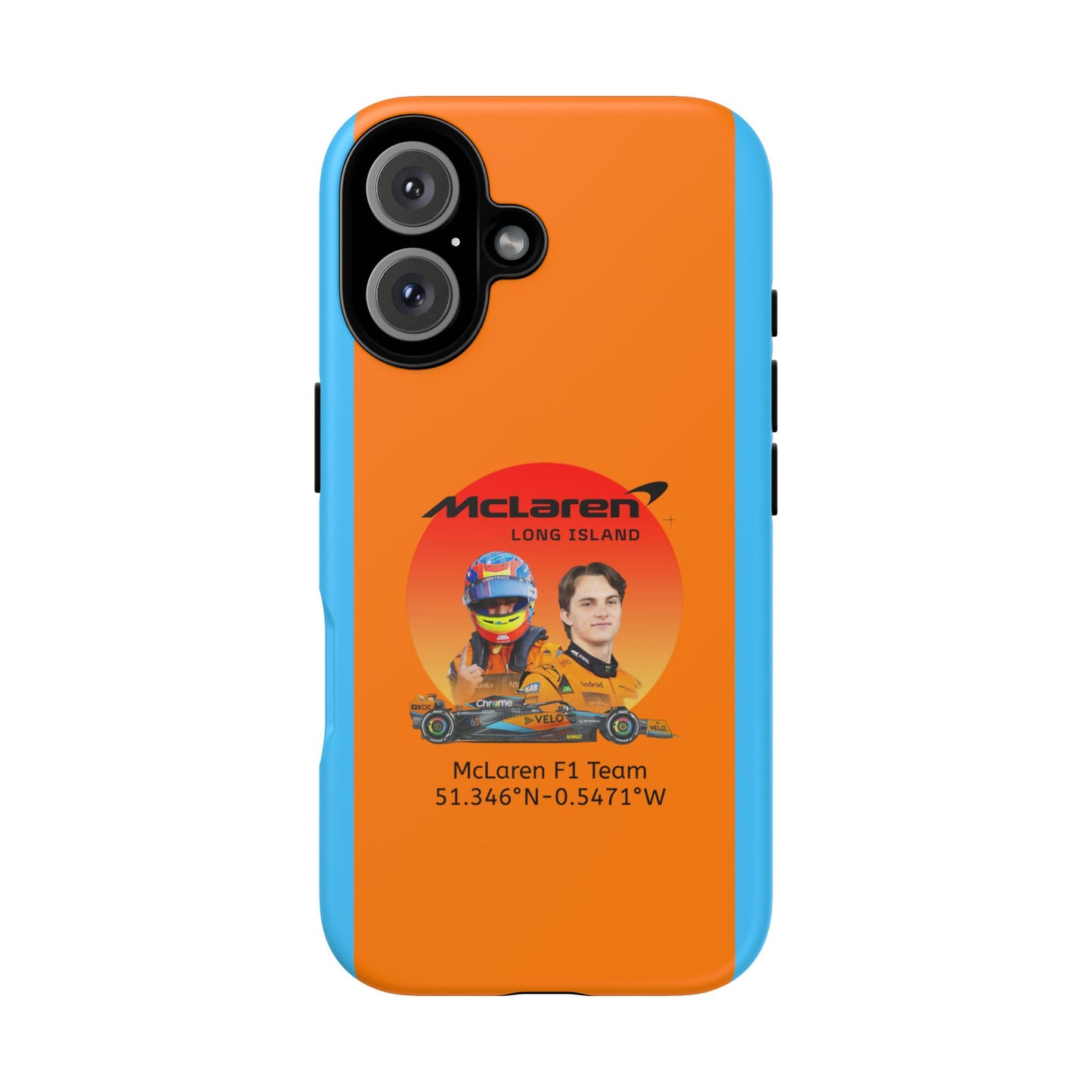 McLaren Long Island McLaren F1 inspired Oscar Piastri Impact-Resistant Phone Case - Sleek & Stylish