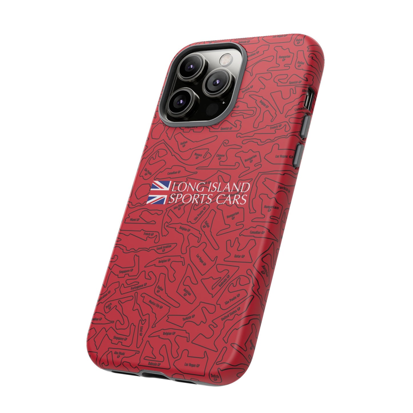 Long Island Sports Cars F1 race Track Inspired Impact-Resistant Phone Case
