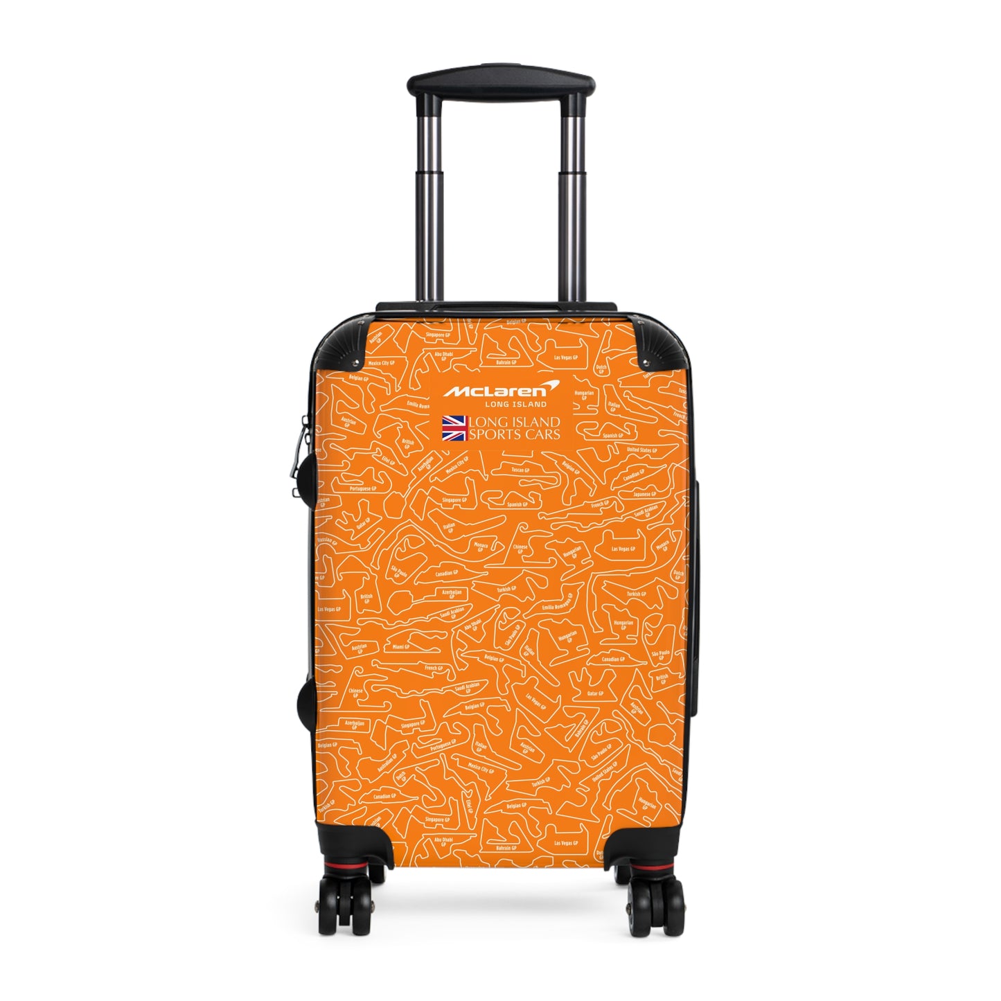 McLaren Long Island Orange Papaya F1 Racetrack Suitcase